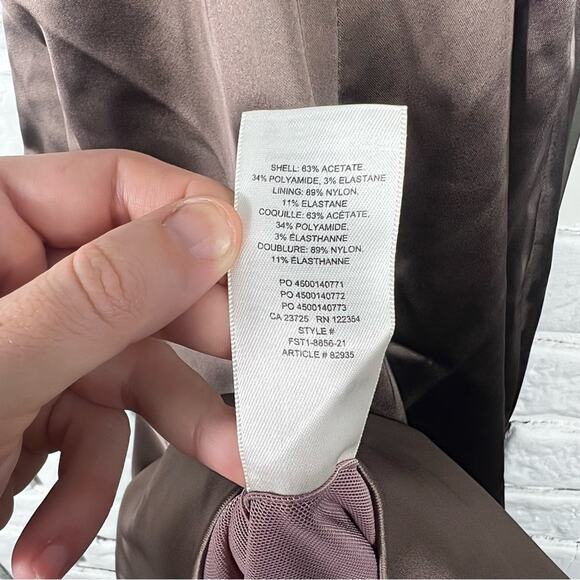 NWT Babaton Aritzia Taupe Racerback Sleeveless Dress Size 0 - Picture 9 of 14